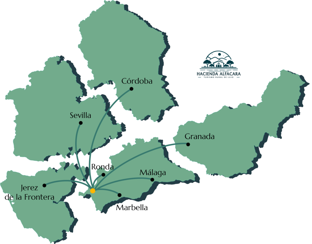Hacienda Alfacara y su Entorno - Mapa